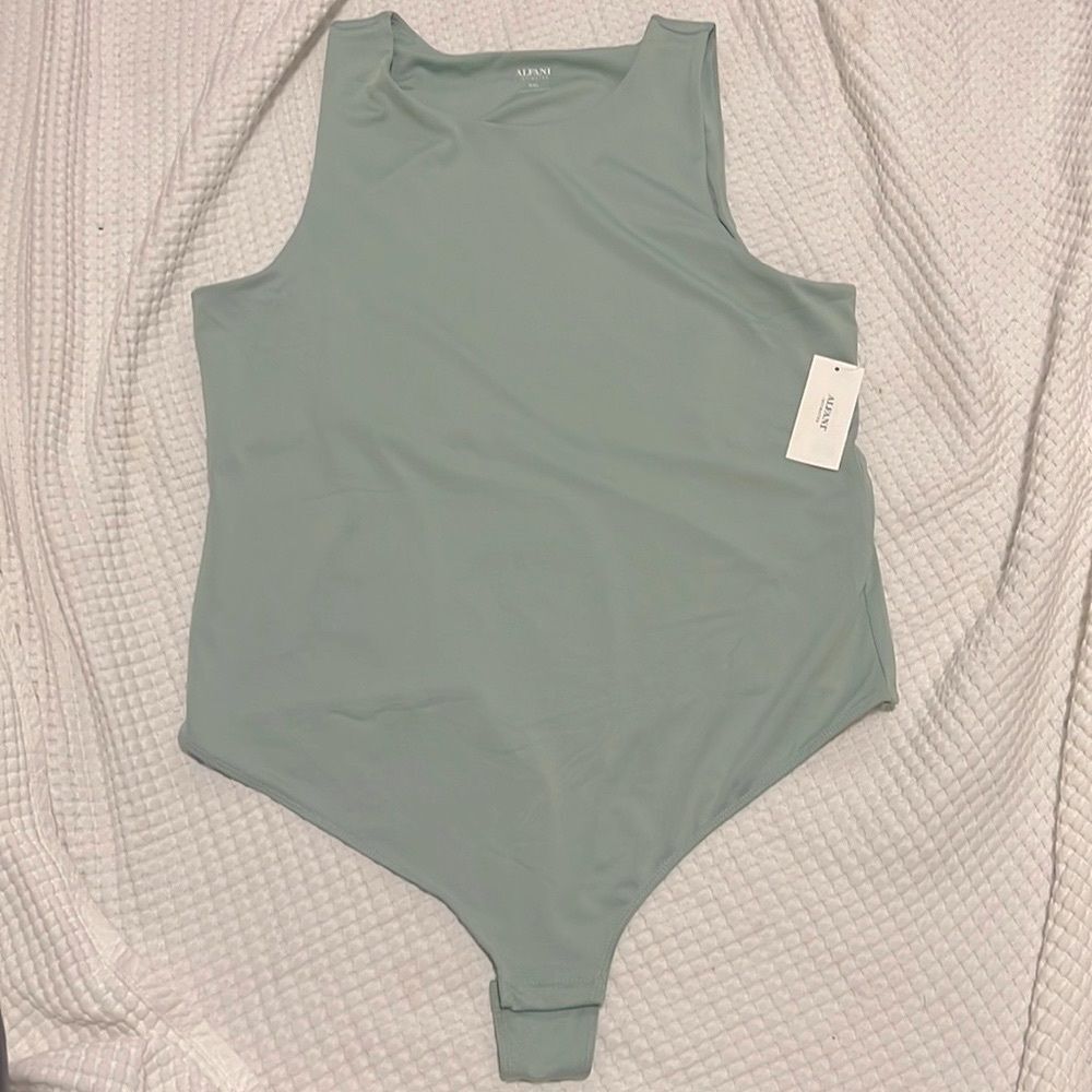 Alfani Light Green Bodysuit